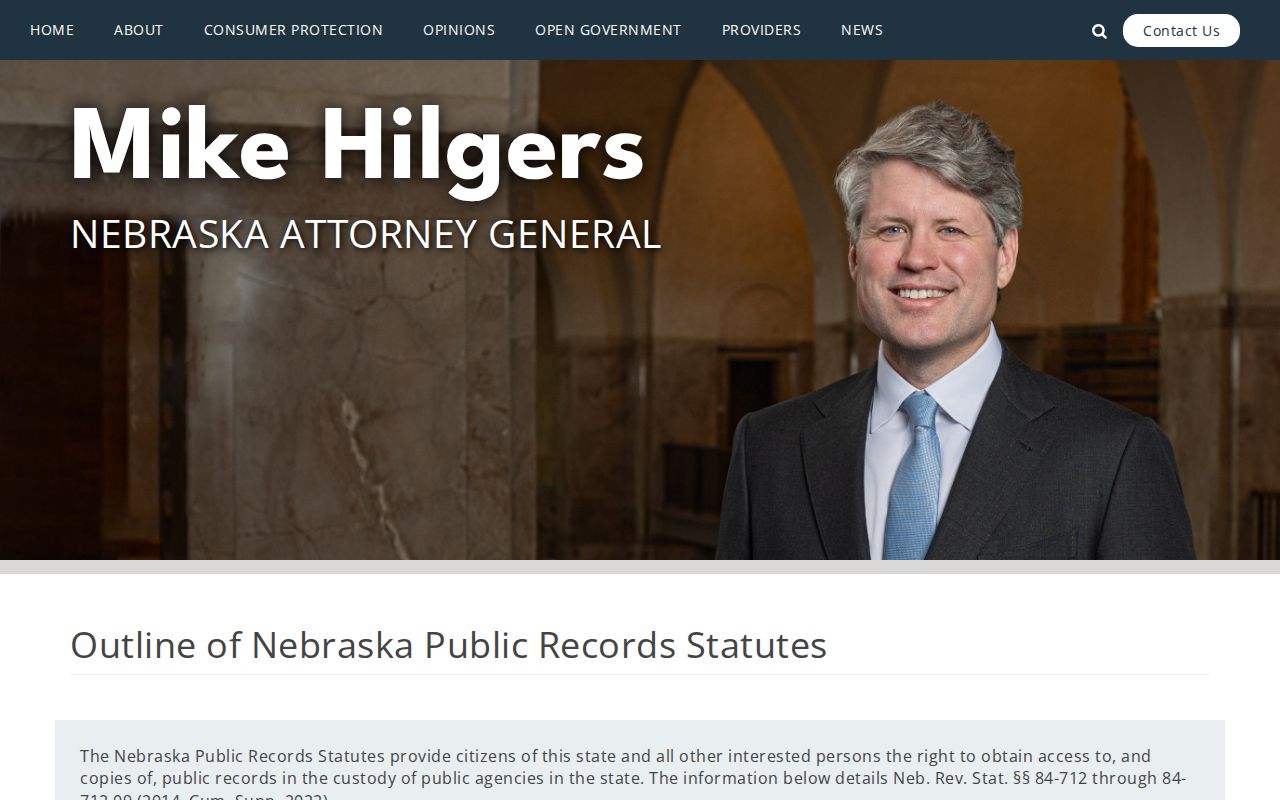 Nebraska public records guidance for Buffalo County warrant records